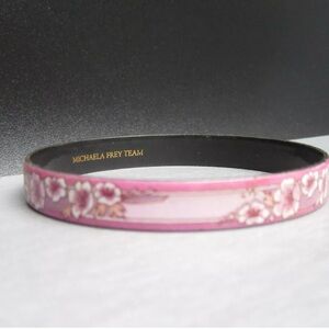 Michaela Frey Pink Floral Bangle